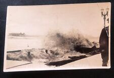 Rppc 1926 February 13 Long Beach CA Event High Tide Damage Vintage Postcard picture