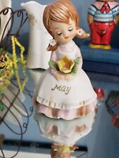 Vintage May Figurine Angel Flower of the Month Girl Birthday  C-774 Retired picture