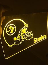 NFL Pittsburg STEELERS LED Light Sign for Game Room,Office,Bar,Man/Lady Cave picture