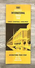 Vintage 1961 Chicago International Trade Fair Brochure By Lake Central Airlines picture