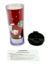 Starbucks 2011 Holiday Christmas Sled Dog Red Tumbler  16 oz New picture