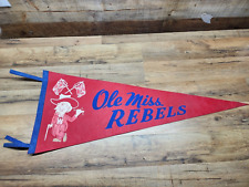 1960s Ole Miss Rebels Col Reb Pennant 30/34