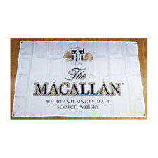 Macallan Banner Flag sign Bottle Empty Box Scotch Whisky Whiskey Malt Years Rare picture