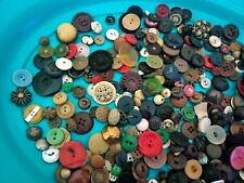 Vintage Sewing Buttons LOT of Mixed Types Materials and Sizes Rescue Me  picture