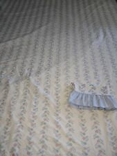 Vintage JC Penny's Double Flat Sheet Including 1 Pillow Sham Retro Flower Ruffle picture
