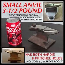 SMALL BENCH ANVIL (3-1/2 POUND) BLACKSMITH, GUNSMITH, JEWELERS, & METAL WORKING picture