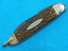 RARE VINTAGE SHAPLEIGH HDW BUSTER BROWN SHOES KNIFE BONE SCOUTS SURVIVAL KNIVES picture