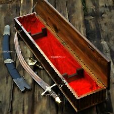 Turkish Curved Kilij Sword Handmade Real Seord with scabbard and Box picture