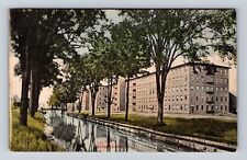 Somersworth NH-New Hampshire, Scenic View Of Building Area, Vintage Postcard picture