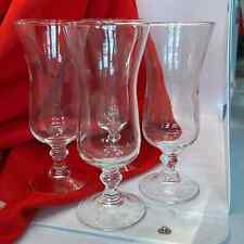 Set of 4 Vintage fluted wine glasses unique bar ware glassware drink ware retro picture