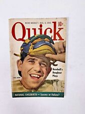 Quick News Weekly August 4 1952 cover Yogi Berra Baseball's Roughest Plays picture
