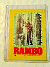 1985 Topps Rambo First Blood Part II Sticker #14 John Rambo Sylvester Stallone picture