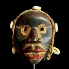 Hand Carved Antiques Home Décor Wooden Mask Tribal Dan Liberia Mask-9741 picture