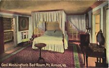 View Inside General Washington's Bed-Room, Mt. Vernon, Virginia Postcard picture