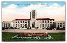 City Hall, Civic Center, San Diego, California Postcard picture