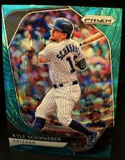 Kyle Schwarber(Chicago Cubs)2020 Panini Prizm Teal Wave Baseball Card picture