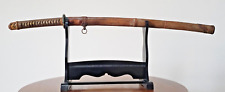 japan antique World War II Japanese Samurai Sword Leather Sheath 軍刀 gunto katana picture