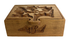 Peter Kwasniewski Wooden Cherry Sculpted Keepsake Box W/Hinged Lid picture