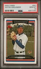 2006 TOPPS #641 JUSTIN VERLANDER RC TIGERS PSA 10 picture