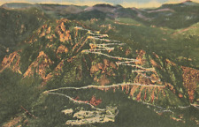 Colorado Springs CO, Cheyenne Mountain Highway Switchbacks, Vintage Postcard picture