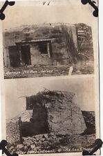 Postcard RPPC WWI German Pill Box Before + After Bombardment picture