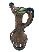 Amphora Polychrome Ceramic Pitcher Paul Dachsel? Pheasant bird Austria Art Nouve picture
