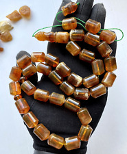 Big Natural Baltic Amber 84g. Islamic Prayer Rosary Antique 33 Brown Beads picture