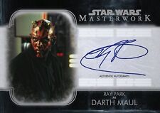 Topps Star Wars MW RAY PARK Authentic Autograph as DARTH MAUL SIG Digital Card picture