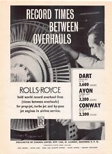 Rolls-Royce Dart Prop-Jet Avon Turbo Jet Conway By-Pass Aircraft Vtg Print Ad picture