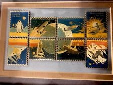 U.S. SPACE Exploration-NASA-SET of U.S. POSTAGE METAL STAMPS - MINT CONDITION picture