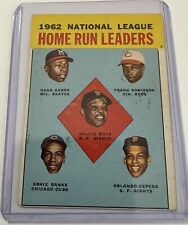 1963 Topps - League Leaders #3 Ernie Banks, Hank Aaron, Frank Robinson picture