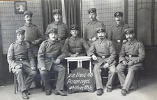 VERY RARE WW1 GERMAN ARMORED TRAIN CREW 1914-1915 PHOTO POSTCARD RPPC picture