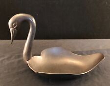 Mid Century Brass Swan Soap Dish Vintage Made In India picture