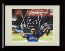 Framed 8x10 Yoenis Cespedes - Champion Salute - Boston Red Sox Autograph picture