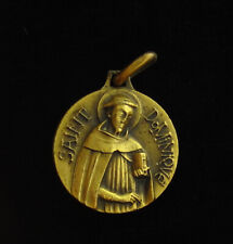 Vintage Saint Dominic Brass Tone Medal Religious Holy Catholic picture