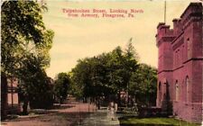 Vintage POST CARD*TULPEHOCKEN ST. *ARMORY*1916* PINE GROVE, PA*Schuylkill Co***M picture