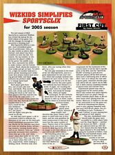 2005 MLB SportsClix Print Ad/Poster Baseball Miniatures Figures Game Promo Art picture