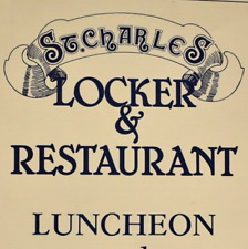 Vintage 1970s St Charles Locker & Restaurant Luncheon Menu South Lake Missouri picture
