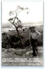 c1940's Grandpa Snazzy On Mt. Vista Van Buren Arkansas AR RPPC Photo Postcard picture