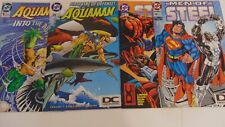 Aquaman #1 & 22 (1994) + STEEL #14 &24 (1995) DC UNIVERSE LOGO VARIANT LOT OF 4 picture