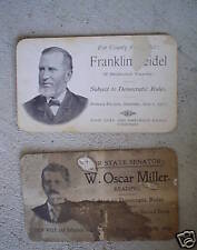 Lot of 2 Vintage 1907 1908 Political Campaign Cards Senate Look picture