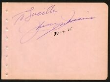 Johnny Indrisano d1968 signed autograph auto 5x7 Album Page Welterweight Boxer picture