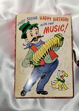 70 Year Old Musical Birthday Card  Made By Barker Greeting Card Company  picture