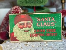 Vintage  Stay Lite Santa Claus Christmas Tree Lighting Outfit Superb picture