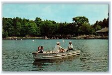 c1960s Boating Fishing Gilbert Lake State Park 1382 Laurens New York NY Postcard picture