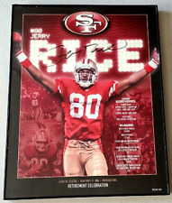 NFL Football Jerry Rice 2006 Autographed Retirement Celebration Poster Numbered picture