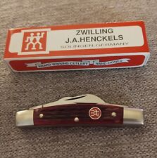 Zwilling J A Henckels 4-Blade Congress HK-1B With Red Jigged Bone Handles - NOS picture