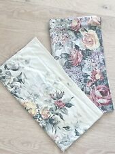 2 Vintage king Pillowcases Floral Cotton Blend Roses picture