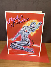Vtg 1981 MARILYN MONROBOT Monroe Greeting Card STANISLAW FERNANDES Rockshots 80s picture