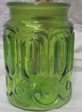 Vintage LE Smith Moon & Star Emerald Green Canister with NO Lid 7. 5